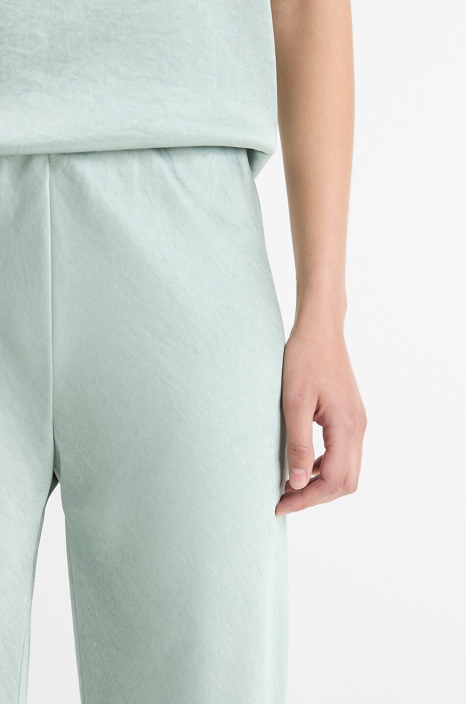 VINCE Hose mit geradem Bein Damen HELLGRÜN 5