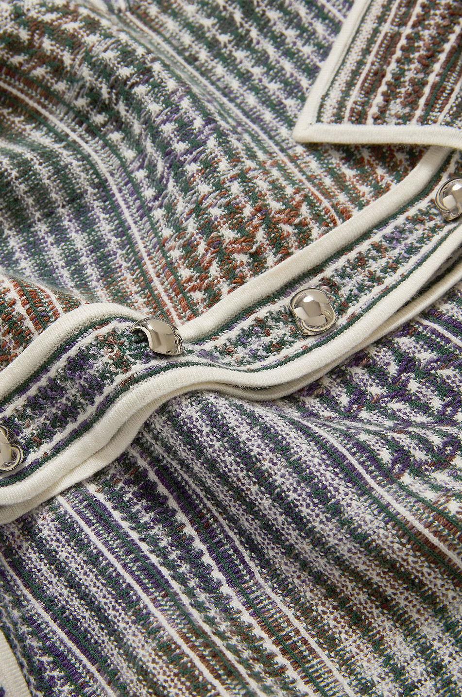 VERONICA BEARD Lauper tweed knit mini shirt dress Women MULTI COLOURED 5