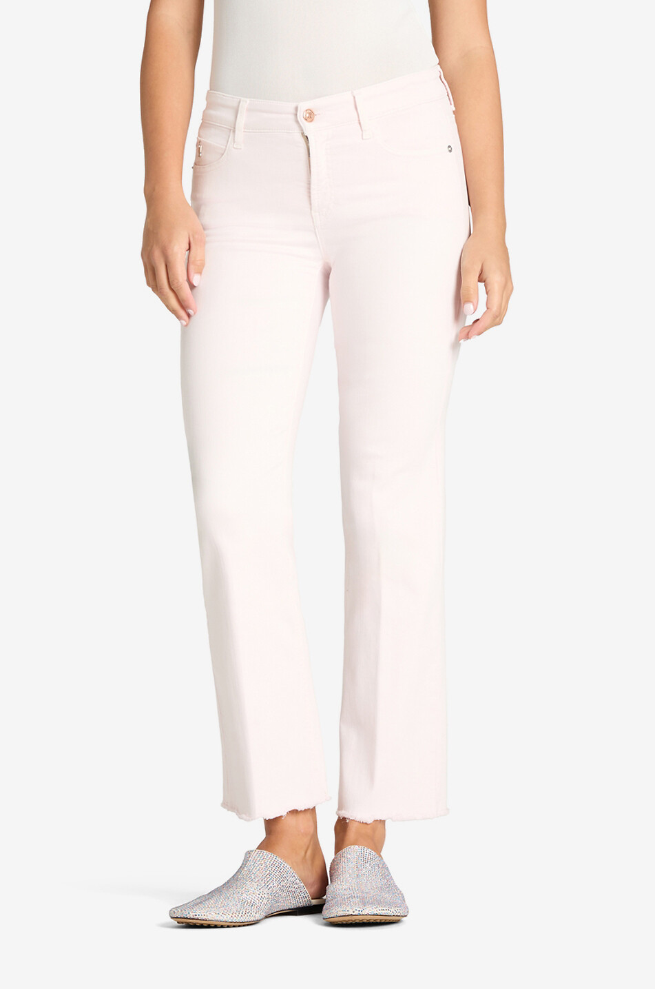 Pantalon Stretch Cambio - Couleur Beige/marron - Taille 40 - Occasion Très Bon état