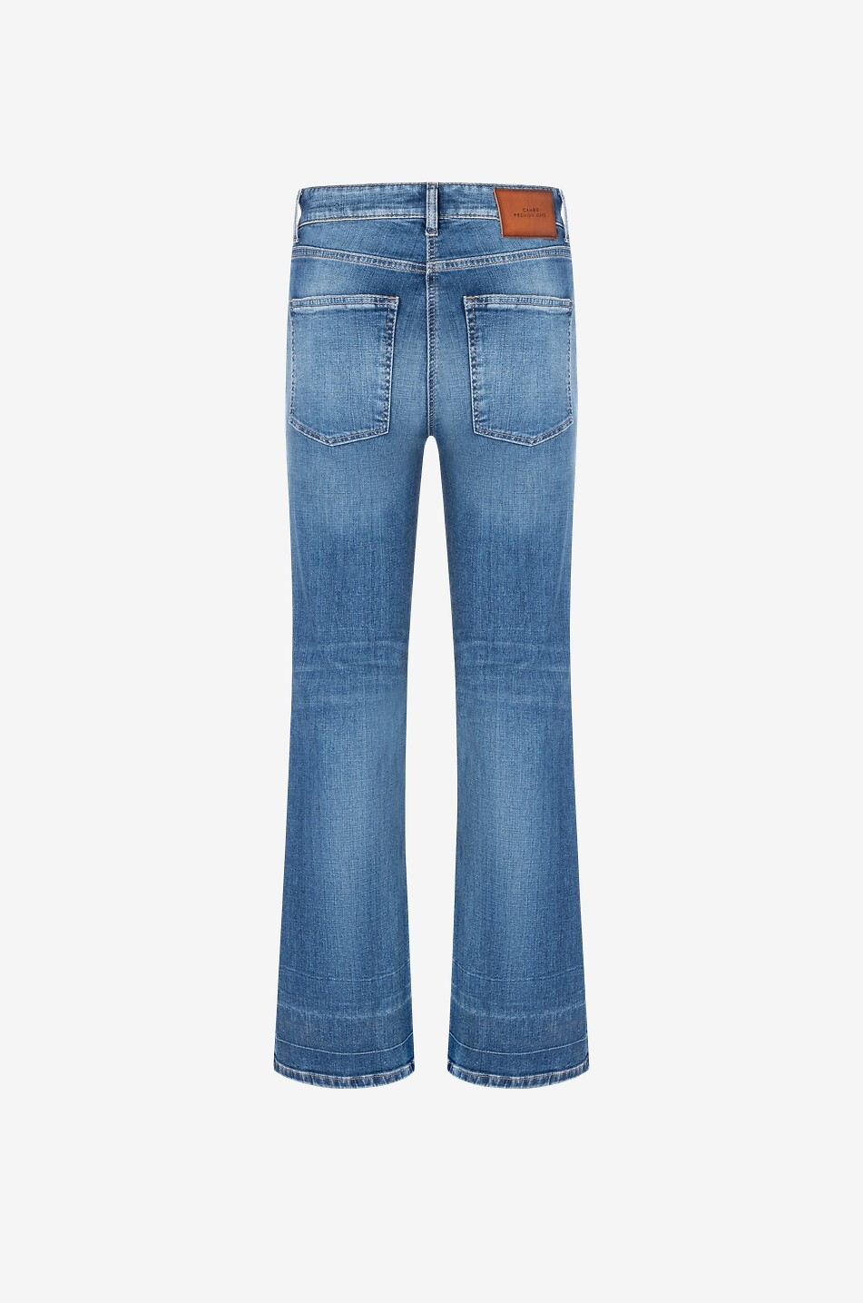 CAMBIO Fabienne faded bootcut jeans with metal signature logo detail Women BLUE 2