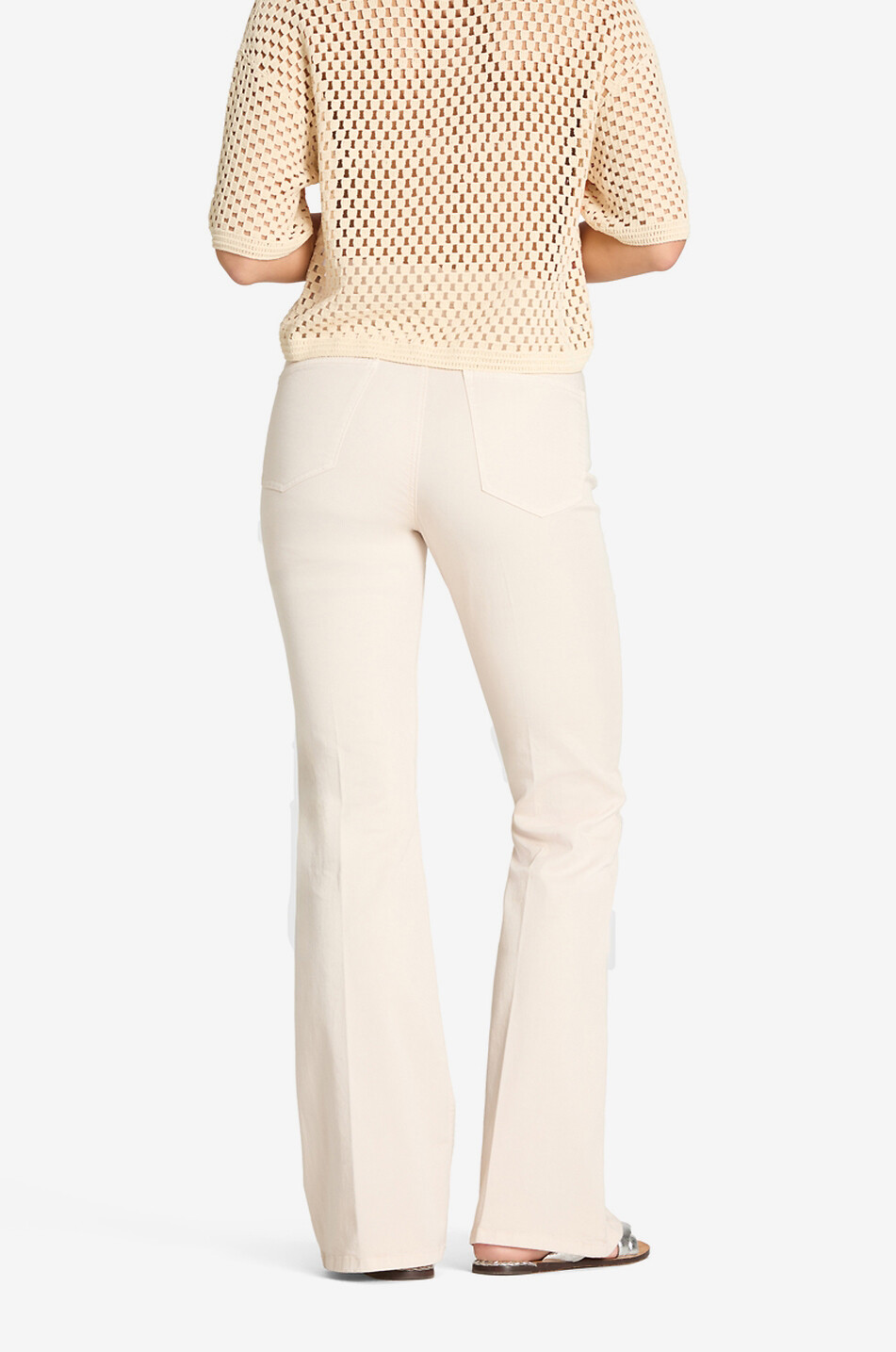 CAMBIO Fabienne bootcut jeans with flap pockets Women Light beige 4