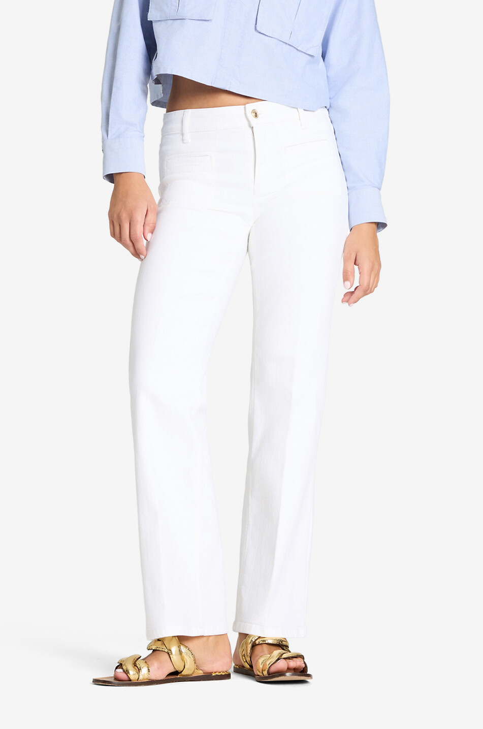 CAMBIO Tess straight jeans Women WHITE 3