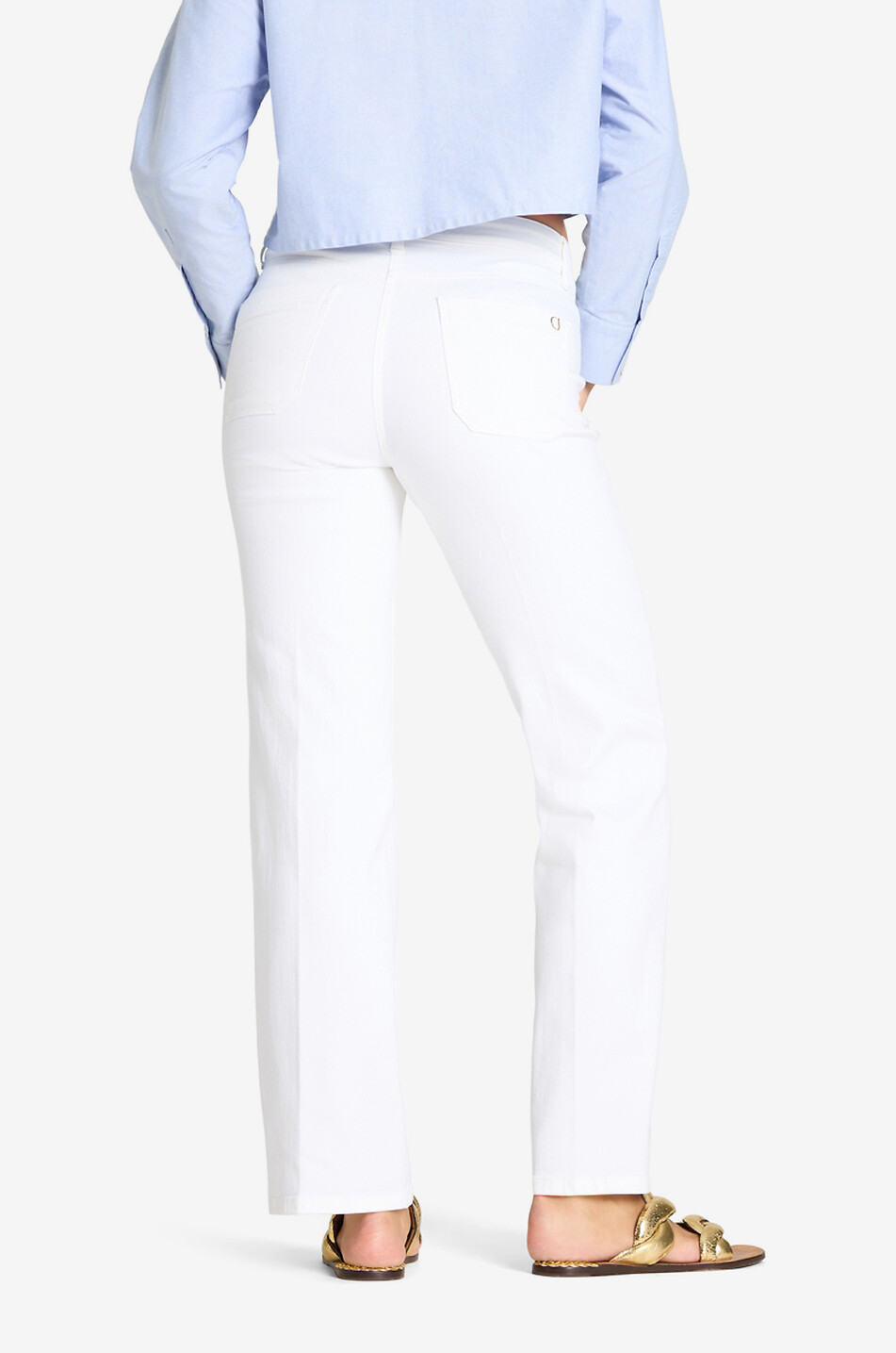 CAMBIO Tess straight jeans Women WHITE 4