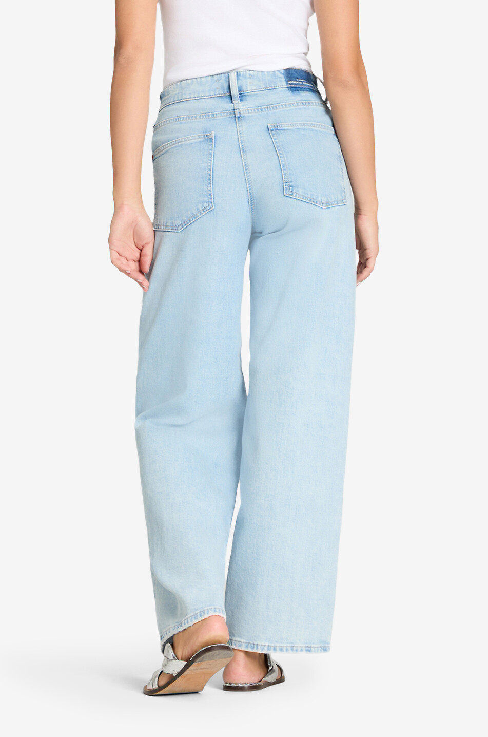 CAMBIO Baggy faded drawstring jeans Women LIGHT BLUE 6