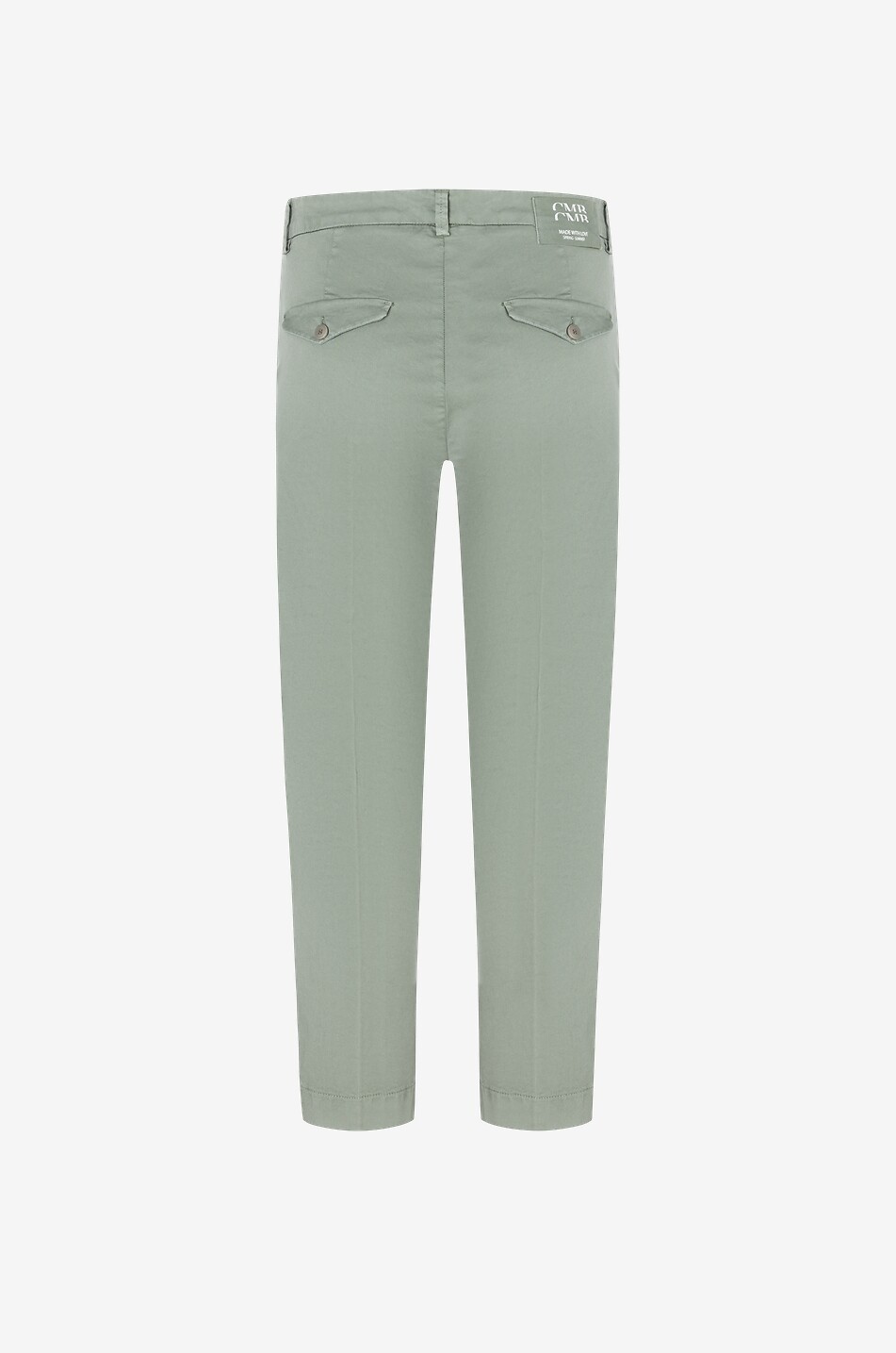 CAMBIO Karina cropped straight cotton gabardine chino trousers Women GREEN 2