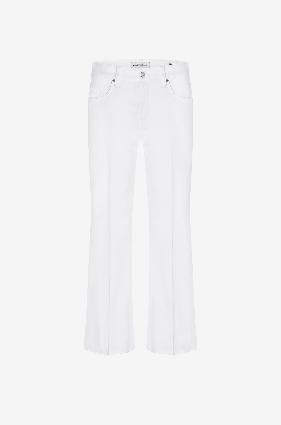 CAMBIO Felina Cropped straight-cut cropped jeans with topstitched creases Women WHITE 1