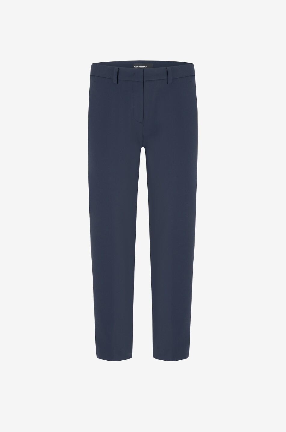 Krystal cropped carrot cotton-feel trousers