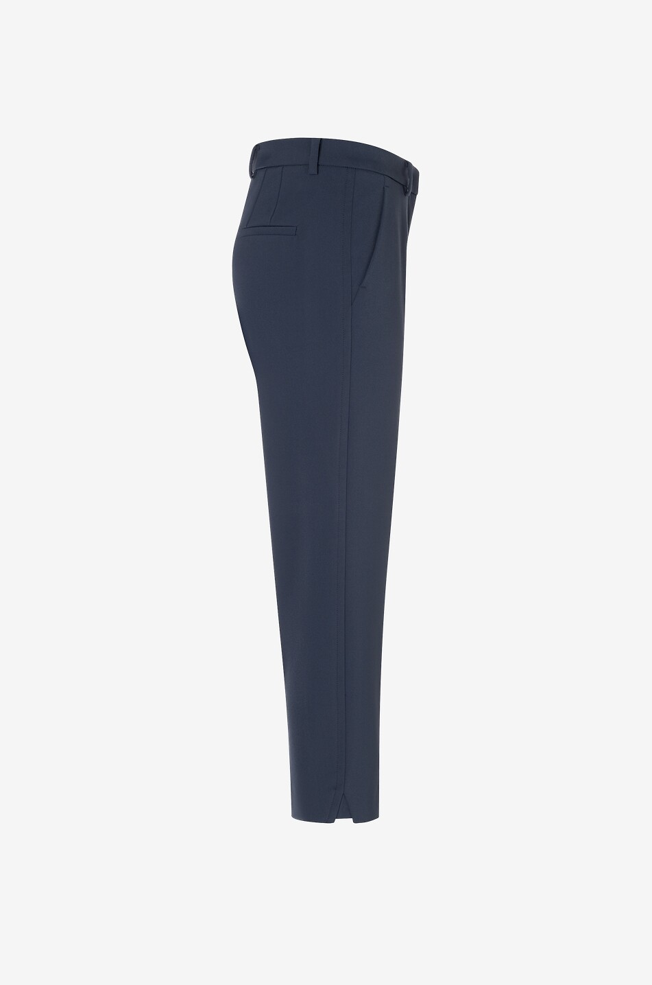 CAMBIO Krystal cropped carrot cotton-feel trousers Women DARK BLUE 3