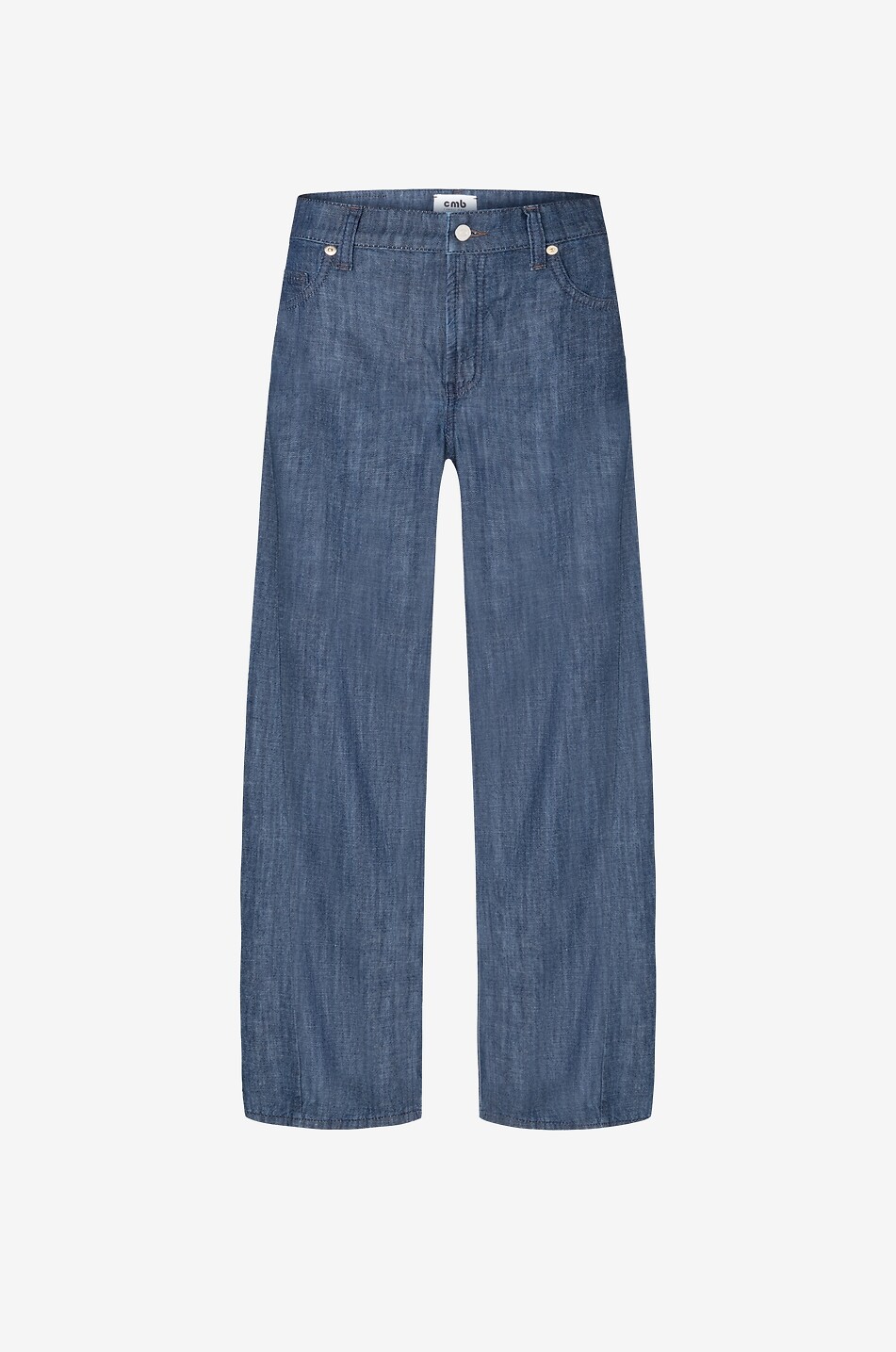 Oria wide-leg linen effect denim jeans
