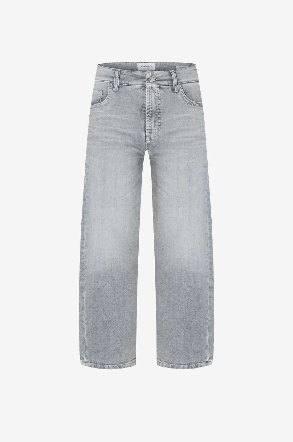 CAMBIO Ausgewaschene verkürzte weite Jeans Oria Damen GRAU 1