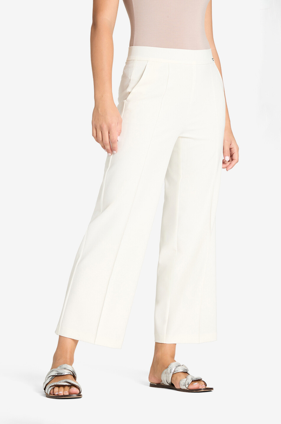 CAMBIO Cameron straight-leg trousers Women EGGSHELL 3