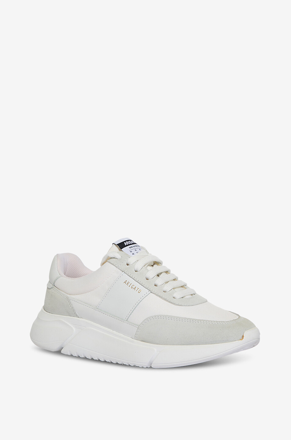 AXEL ARIGATO Genesis Vintage canvas and suede low-top trainers Men WHITE 1