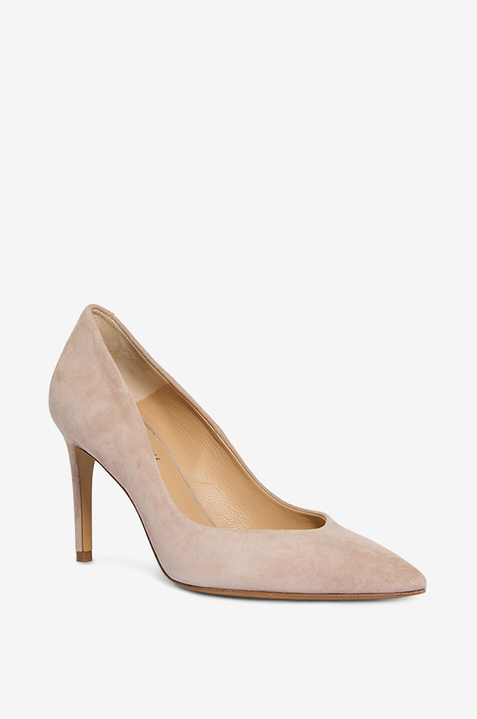 BONGÉNIE Escarpins à talon aiguille en daim Ariel 80 Femme BEIGE 1