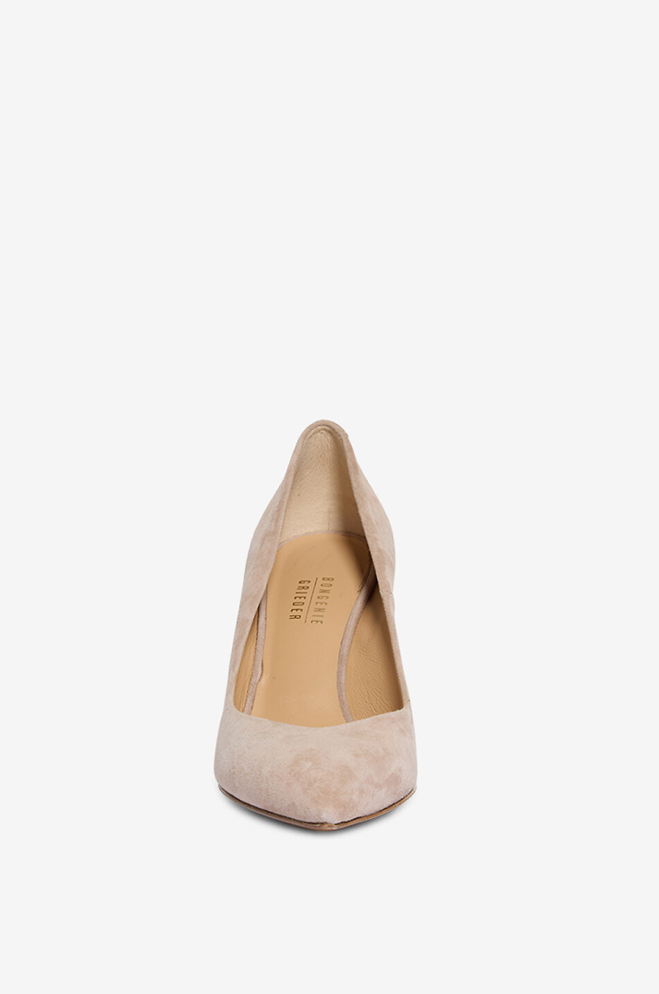 BONGÉNIE Escarpins à talon aiguille en daim Ariel 80 Femme BEIGE 2