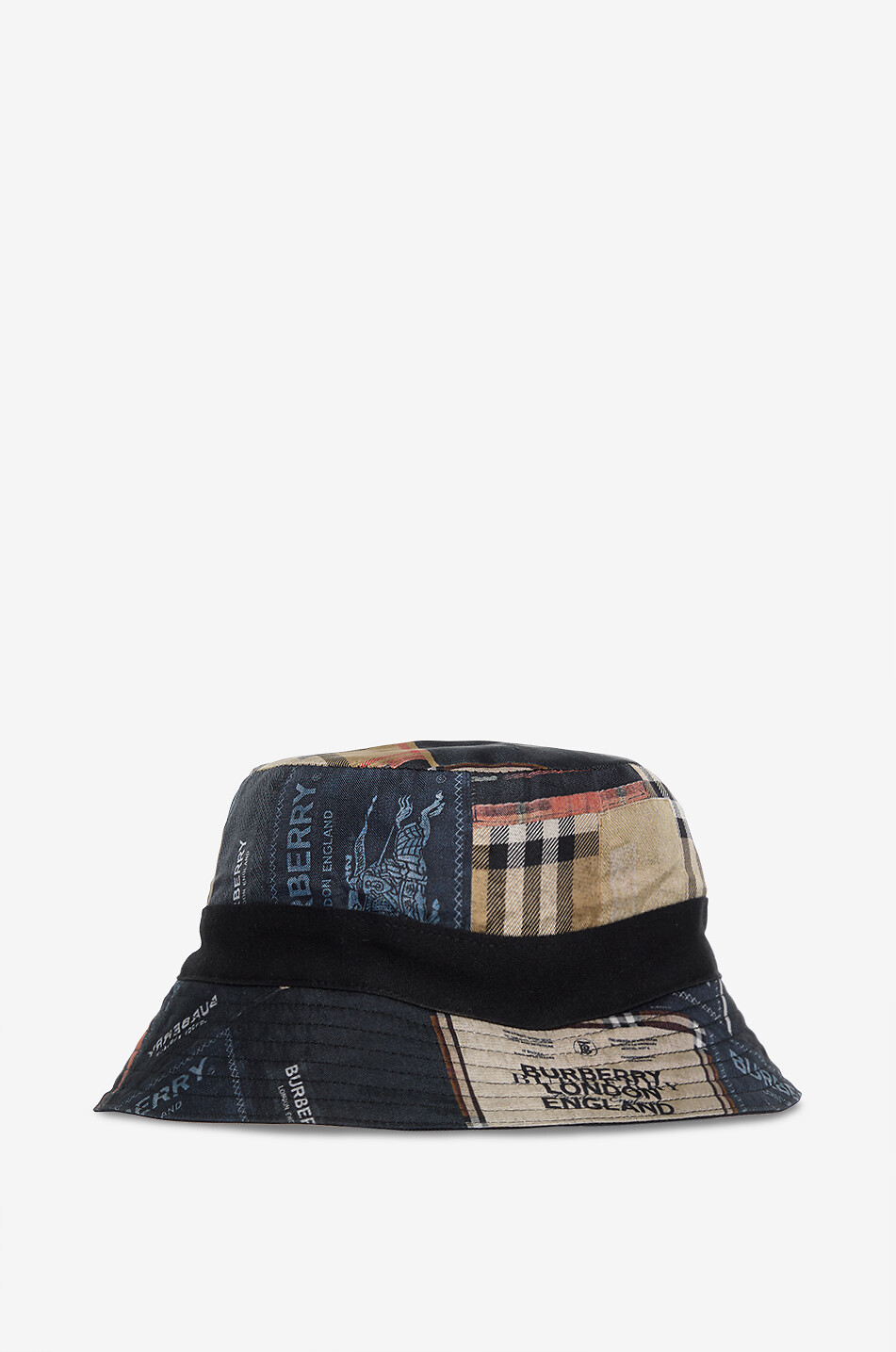BURBERRY Bob réversible patchwork Homme NOIR 3