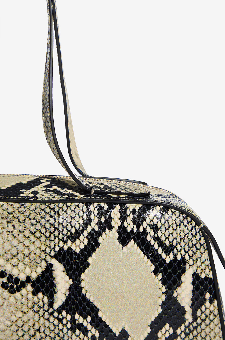 KHAITE Simona python-embossed leather shoulder bag Women EGGSHELL 5