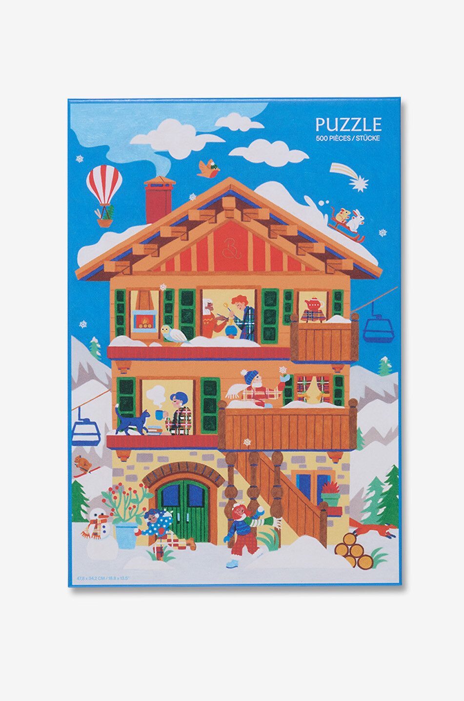 Puzzle mit 500 Teilen Ab in die Hütte!
