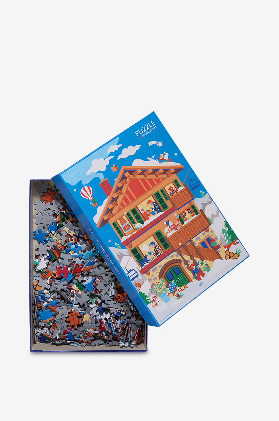 ALIZE GROUP Puzzle mit 500 Teilen Ab in die Hütte! Haus Farblos 3