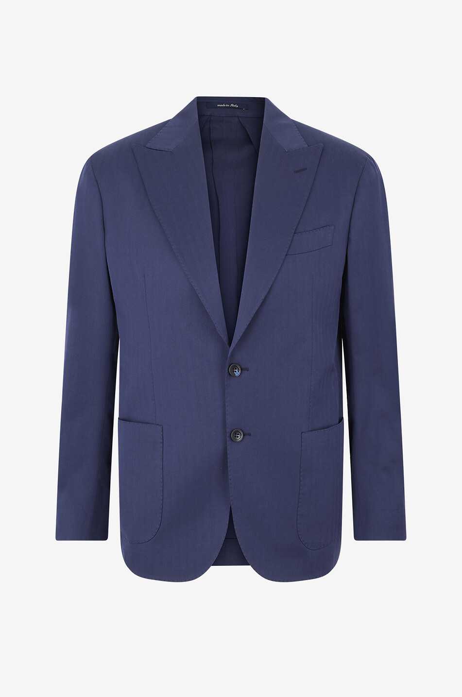 Einreihiger Baumwollmix-Blazer