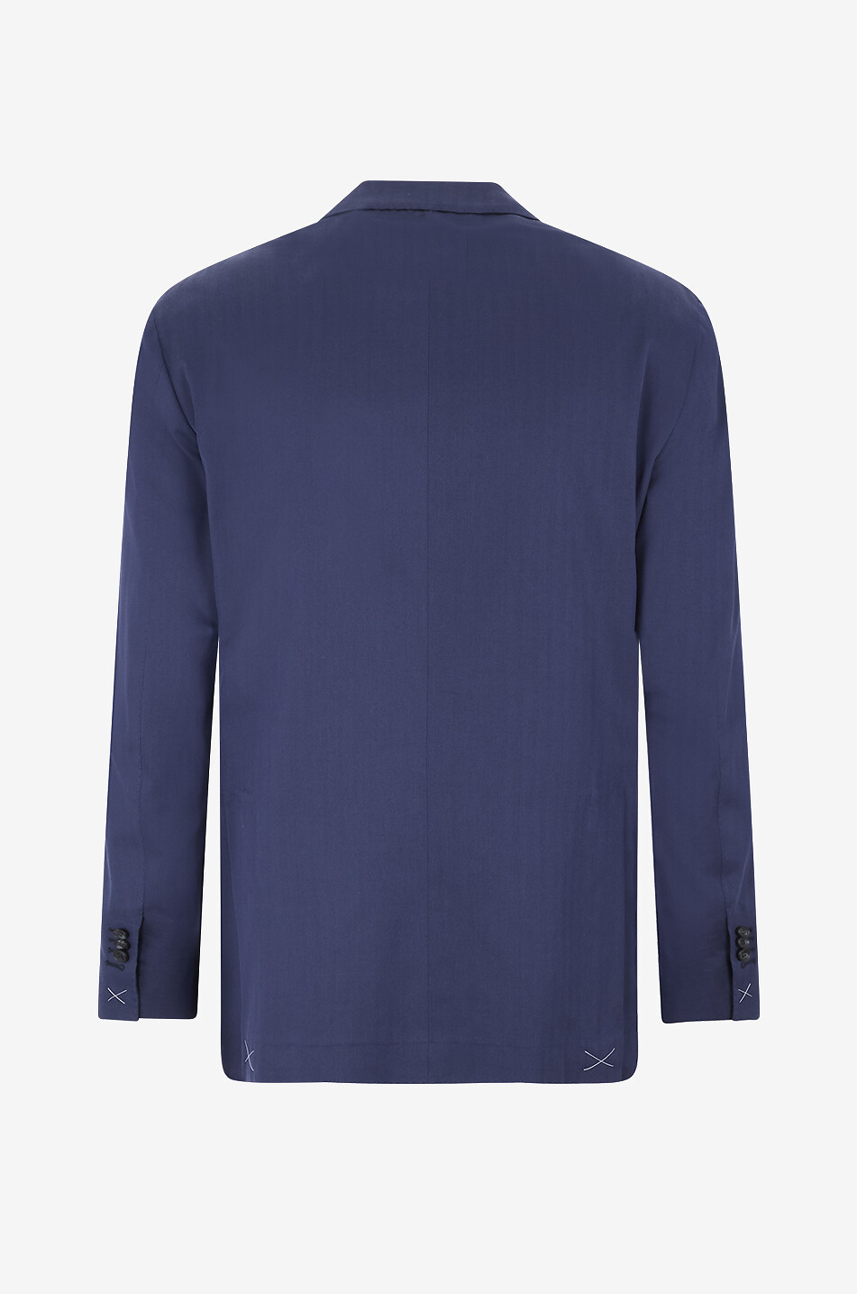 BONGÉNIE Einreihiger Baumwollmix-Blazer Herren DUNKELBLAU 2