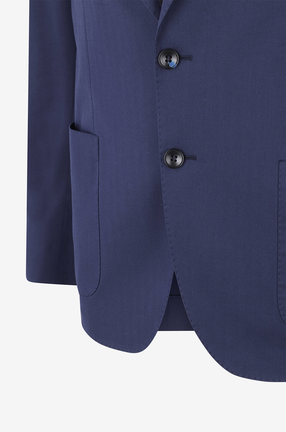 BONGÉNIE Einreihiger Baumwollmix-Blazer Herren DUNKELBLAU 3