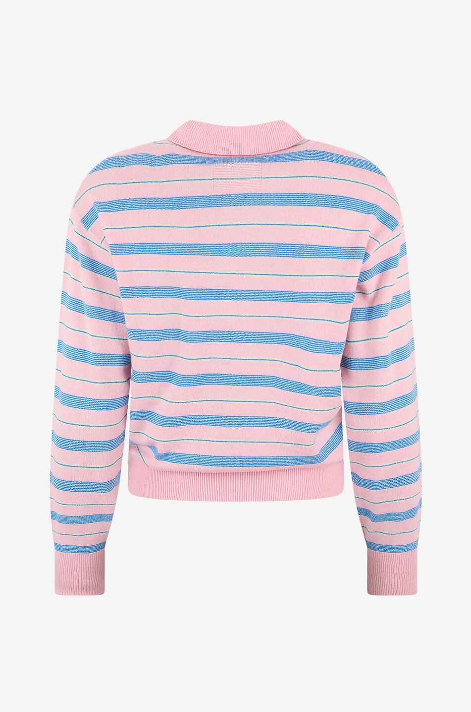 GUEST IN RESIDENCE Gestreifter Polo-Pullover aus Kaschmir Collegiate Damen ROSA 2
