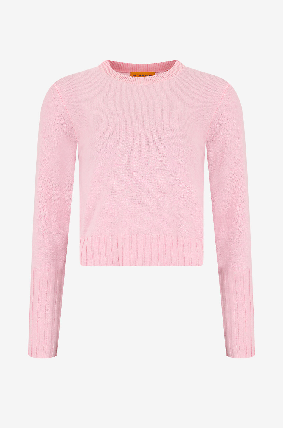 GUEST IN RESIDENCE Shrunken cropped cashmere crewneck jumper Women PINK 1