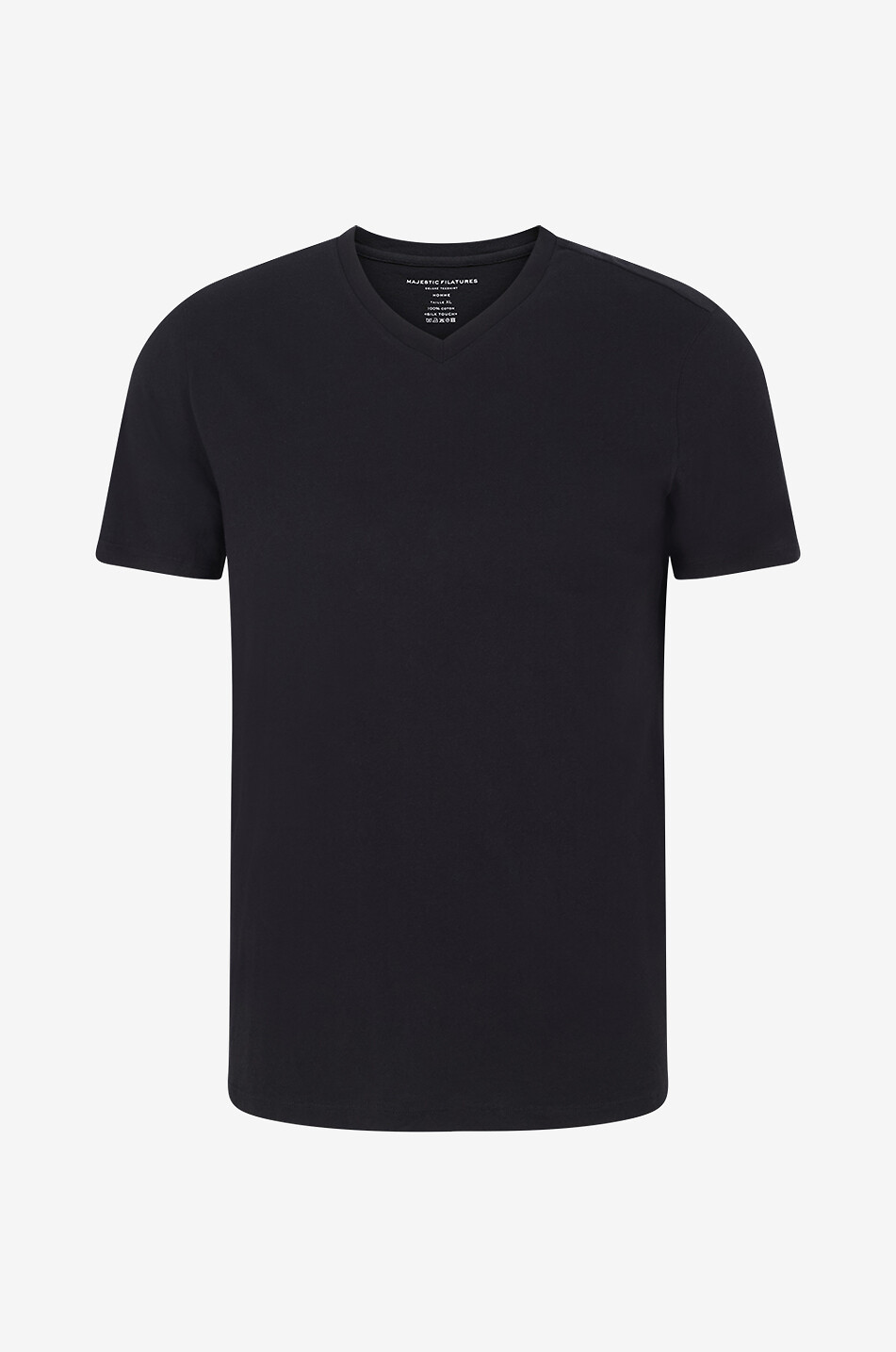 Cotton jersey V-neck T-shirt