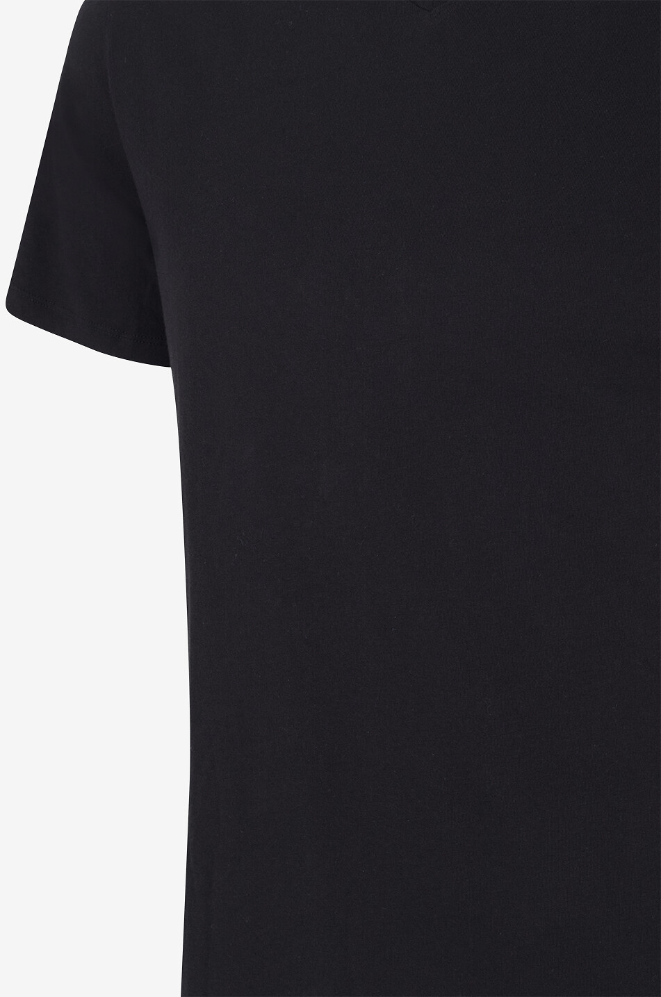 MAJESTIC FILATURES Cotton jersey V-neck T-shirt Men BLACK 3