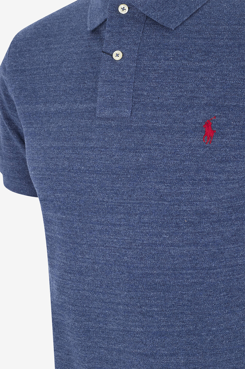 POLO RALPH LAUREN Polo à manches courtes en maille brodé Homme BLEU 3