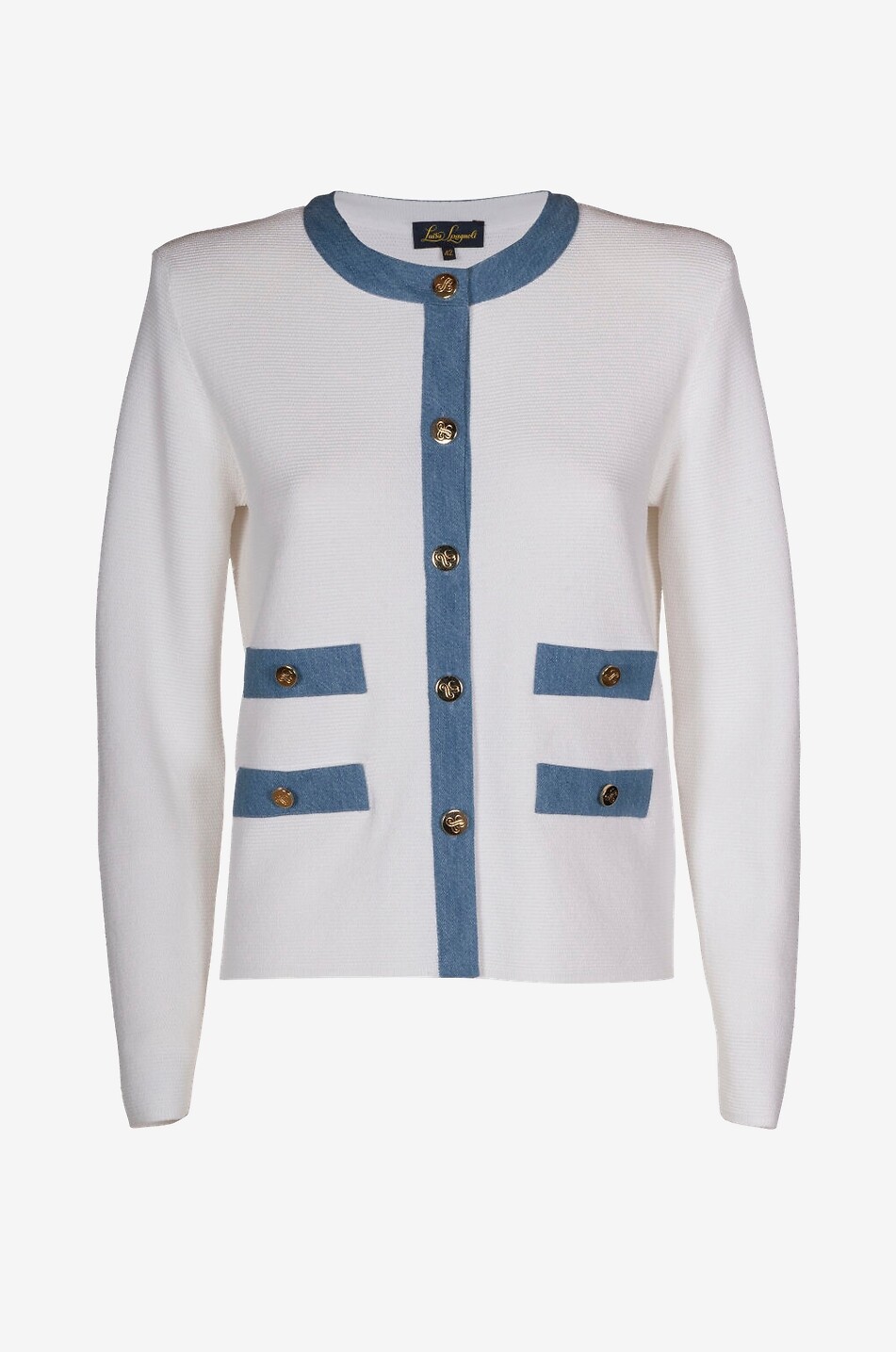 Cardigan mit Rundhalsausschnitt aus Strick Capotreno