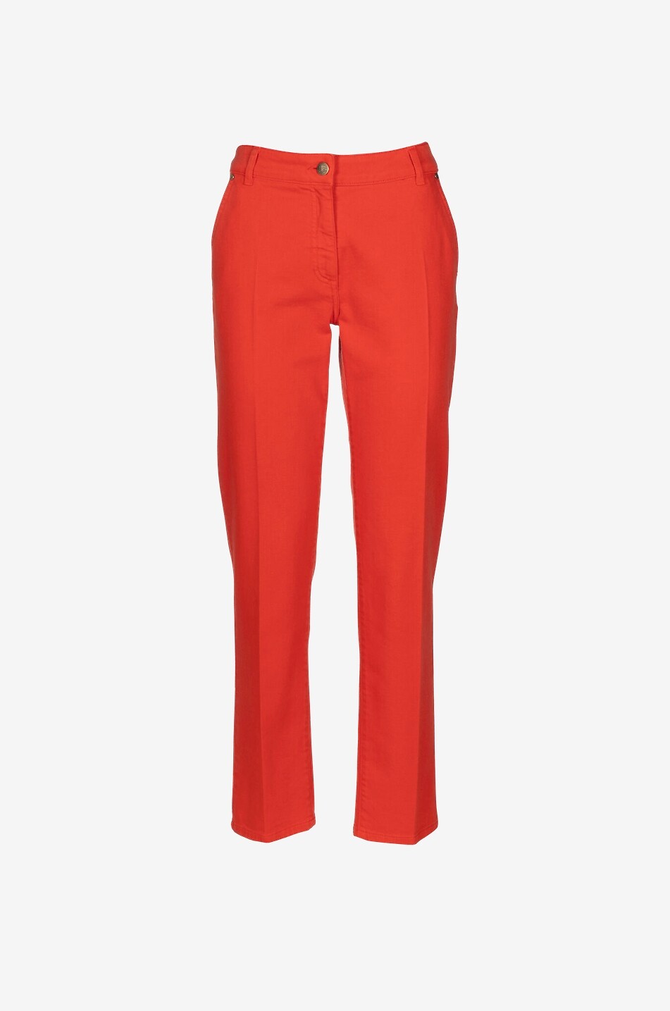 LUISA SPAGNOLI Gerade Hose aus Baumwolldenim Arôme Damen ORANGE 1