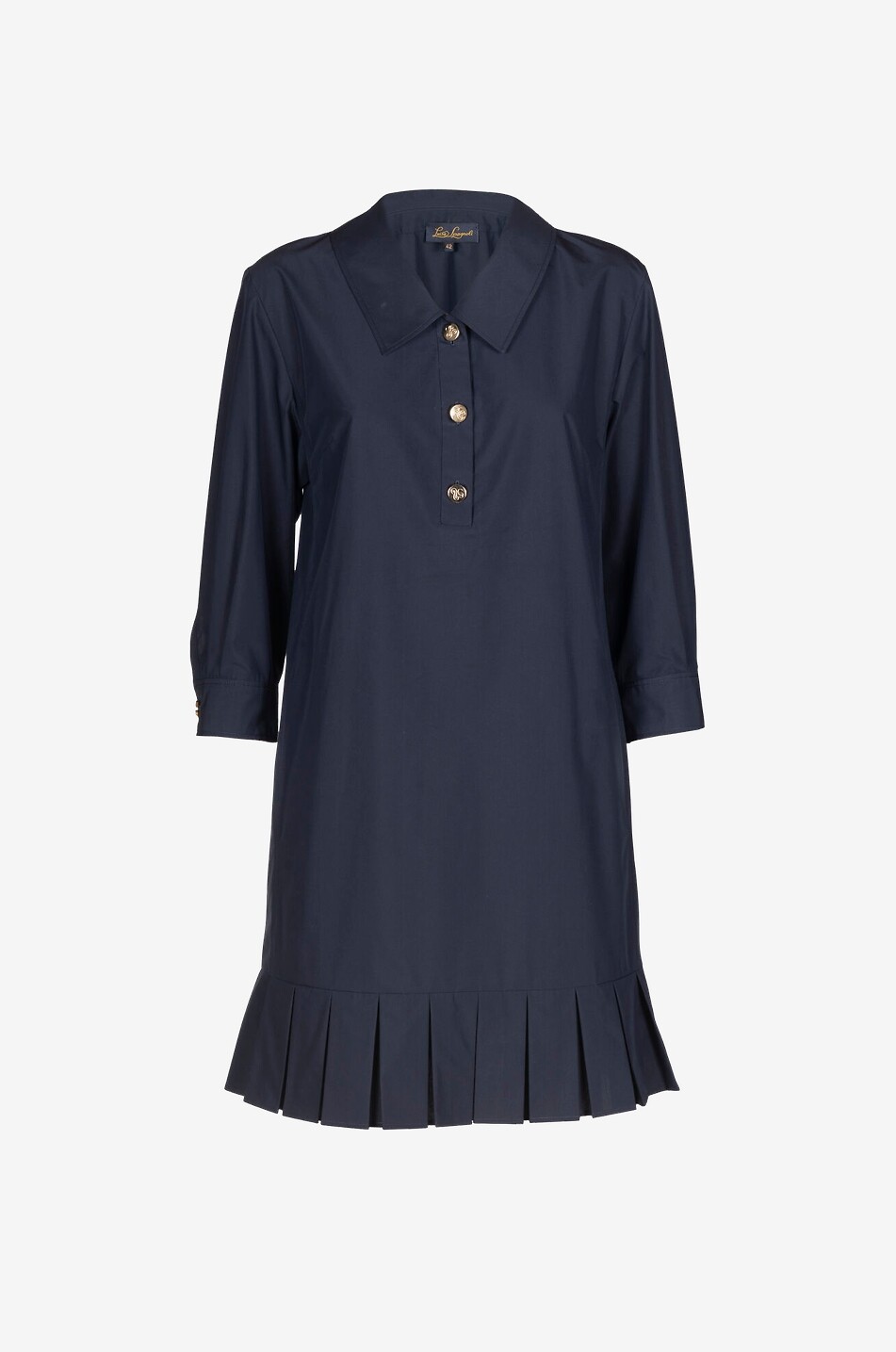 LUISA SPAGNOLI Parallela shirt dress with shirt collar Women DARK BLUE 1