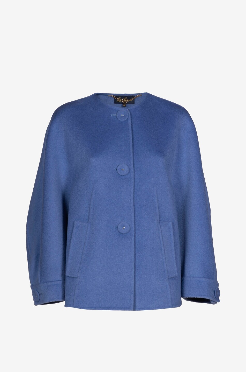 LUISA SPAGNOLI Veste caban en laine feutrée Vigilante Femme BLEU MOYEN 1