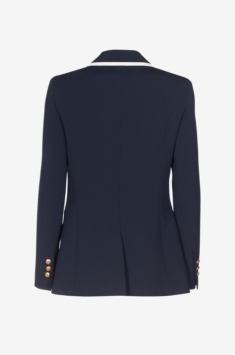 LUISA SPAGNOLI Velico single-breasted blazer with contrast trims Women DARK BLUE 2