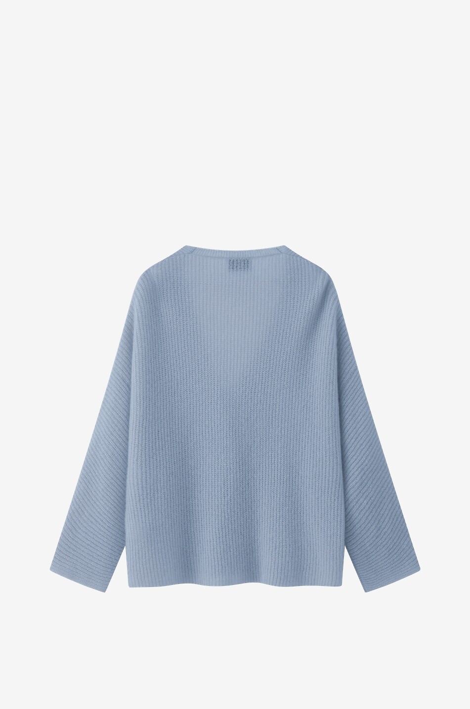 LU REN Cardigan à col V en cachemire et soie Yamabuki Femme BLEU CLAIR 2