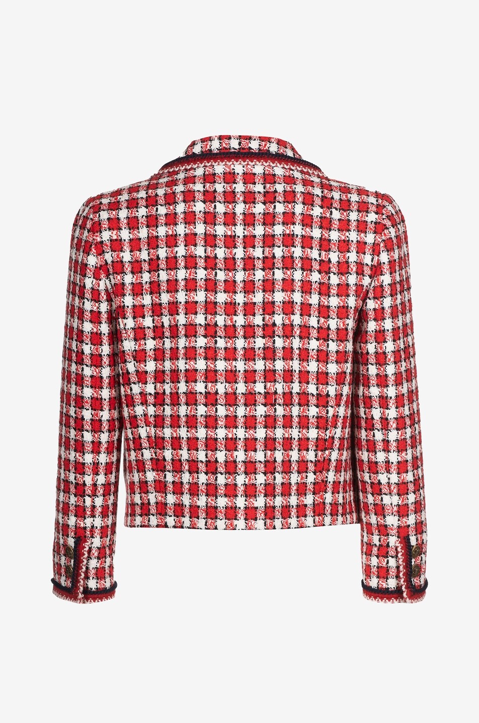 LUISA SPAGNOLI Villarosa short checked tweed tailoring jacket Women MULTI COLOURED 2