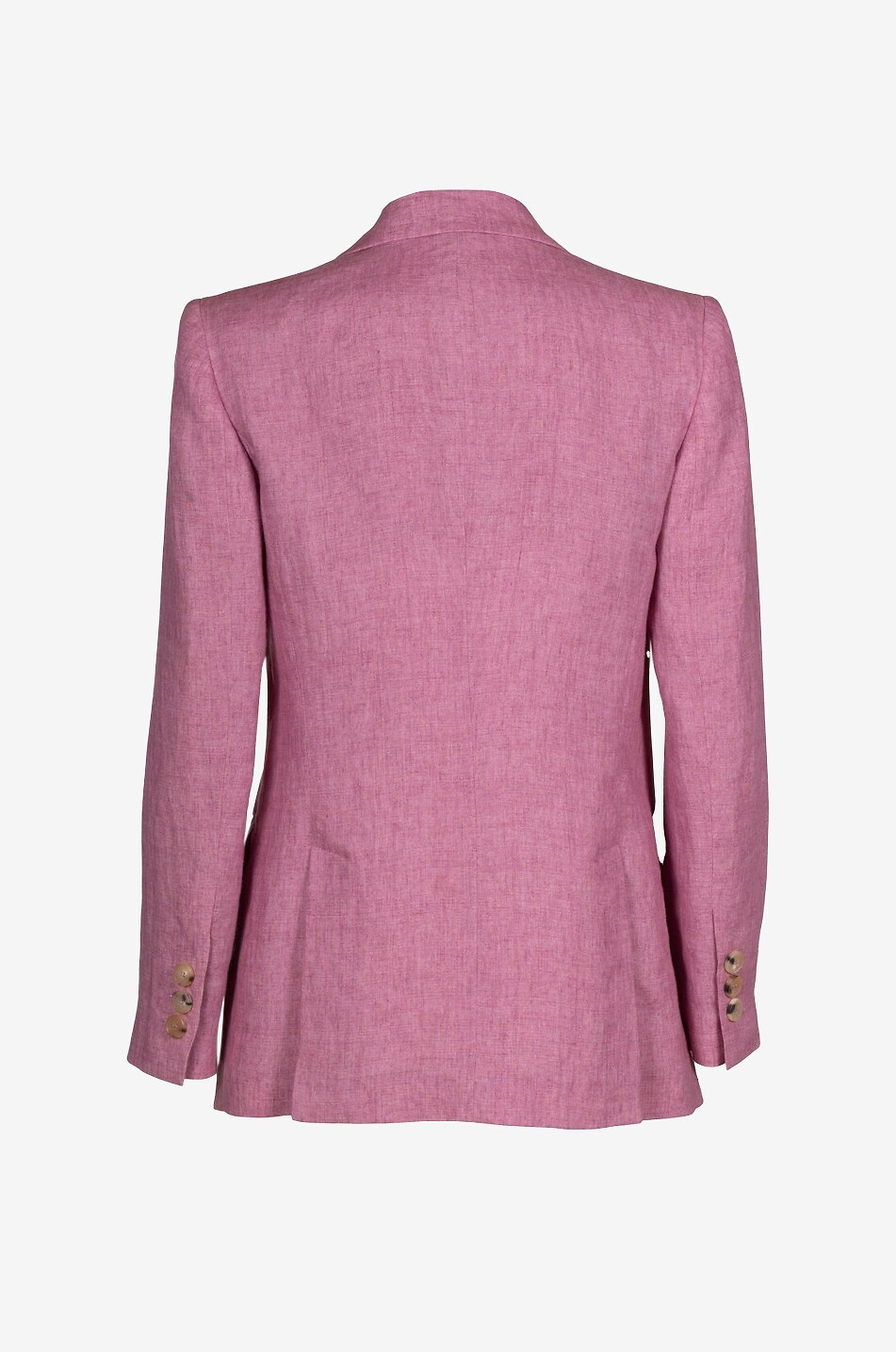 LUISA SPAGNOLI Vetrate fitted linen canvas notch lapel blazer Women PINK 2