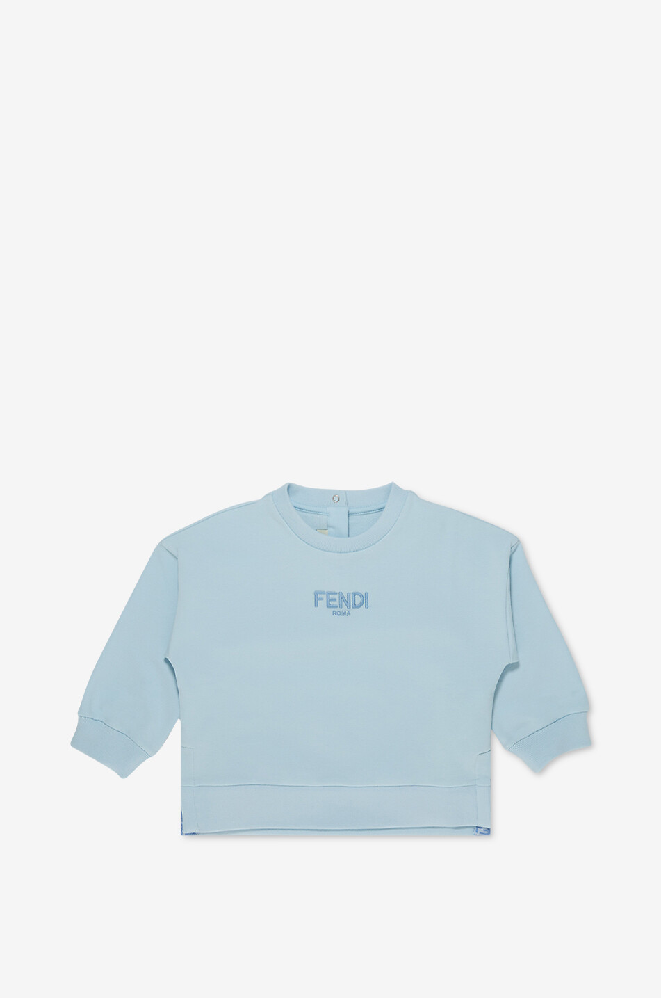 FENDI Sweat-shirt à col rond bébé Fendi Roma Bébé BLEU CLAIR 1