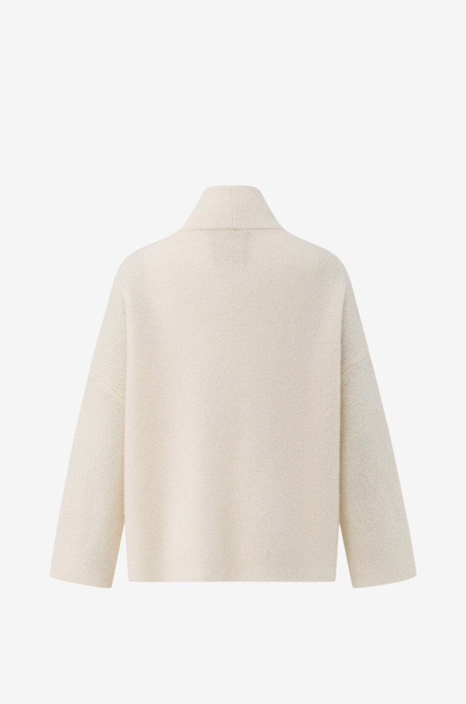 LU REN Cardigan à col châle en cachemire et soie Alexandra Femme BLANC CASSE 2
