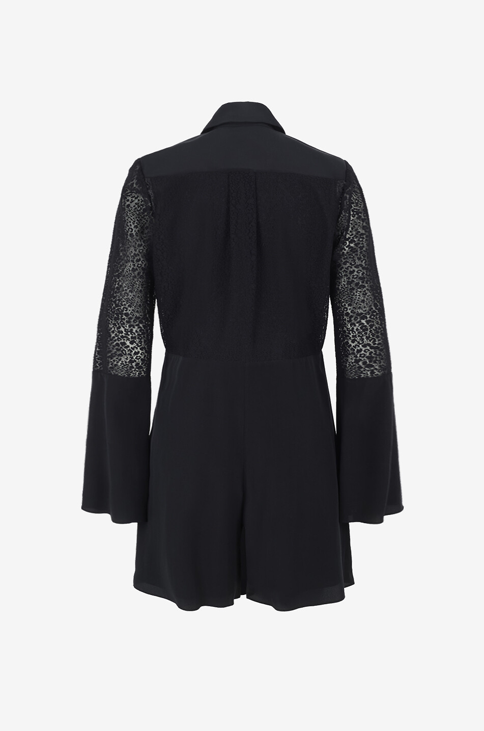 SEE BY CHLOE Lace and silk rompers Women BLACK 2