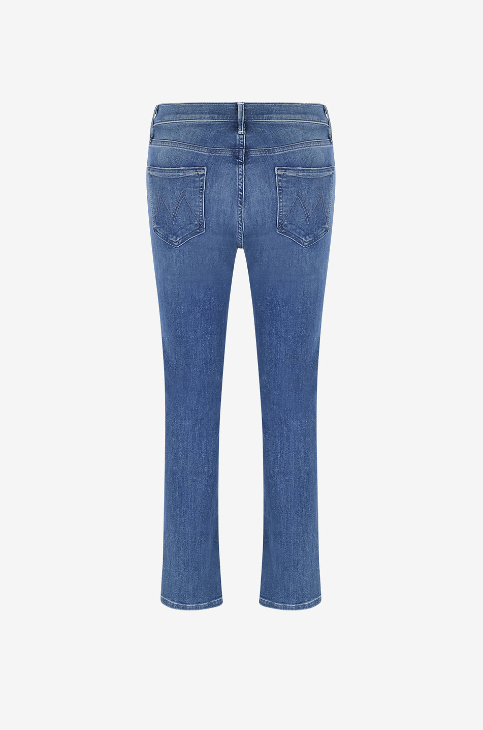 MOTHER Slim Jeans mit halbhohem Bund aus Baumwolle The Mid Rise Dazzler Ankle Damen BLAU 2
