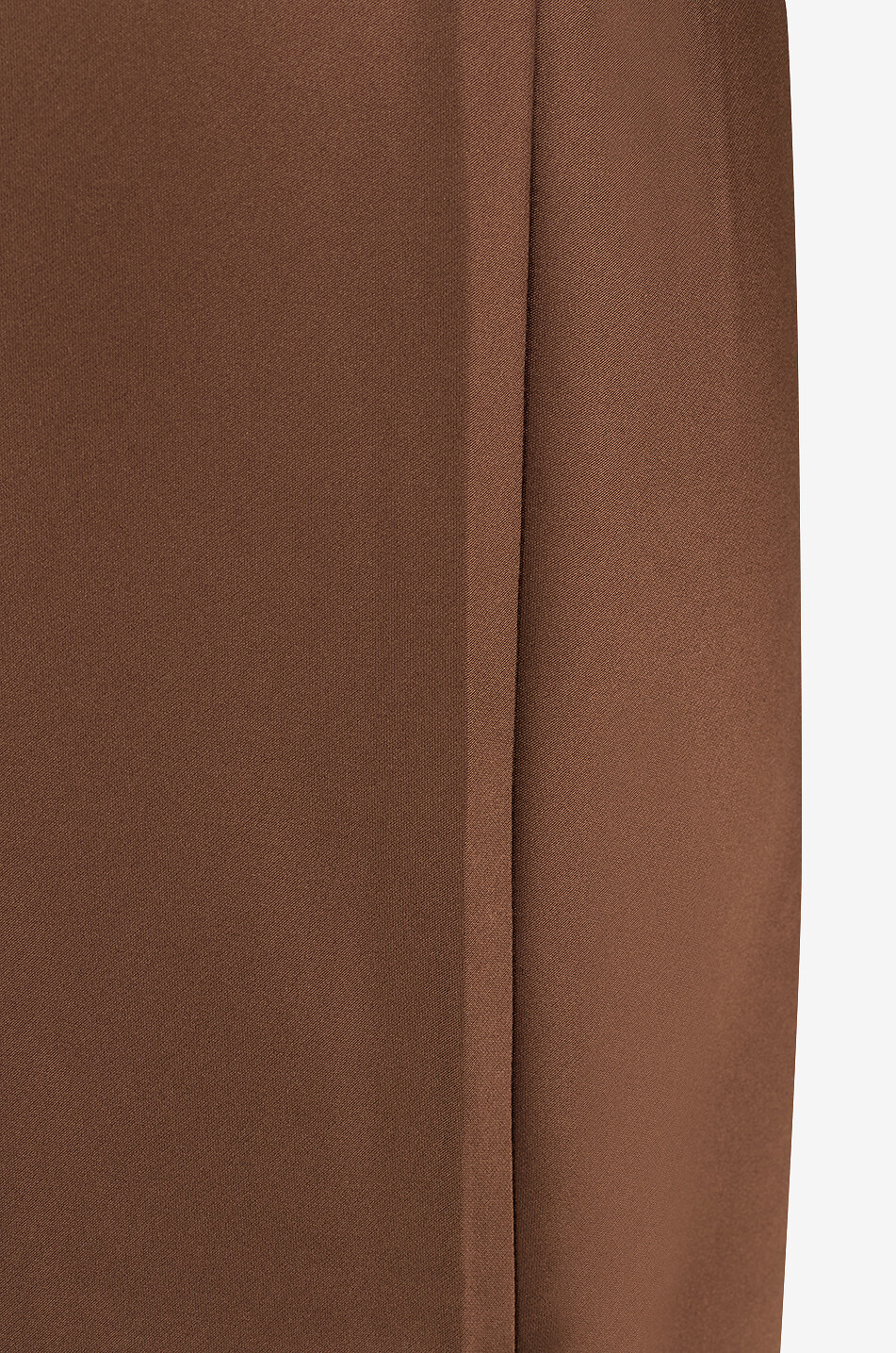 REFORMATION Gale satin mid-rise wide-leg trousers Women BROWN 7