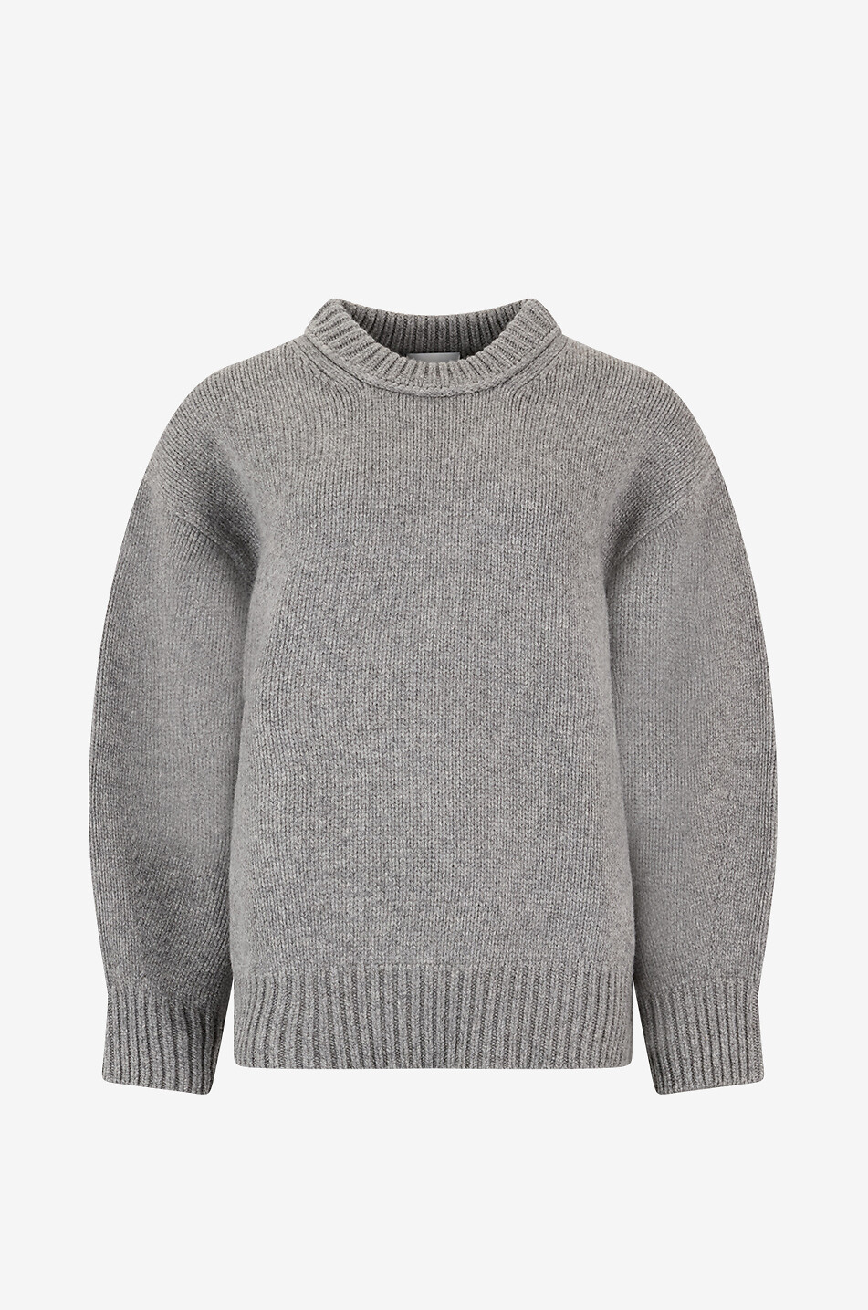 REFORMATION Jo oversized merino wool crewneck jumper Women GREY 1