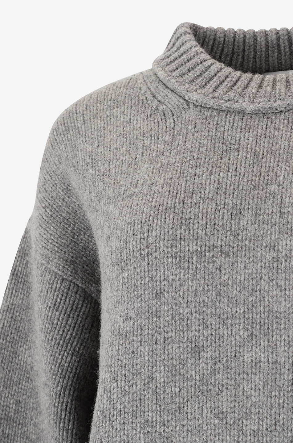 REFORMATION Jo oversized merino wool crewneck jumper Women GREY 7