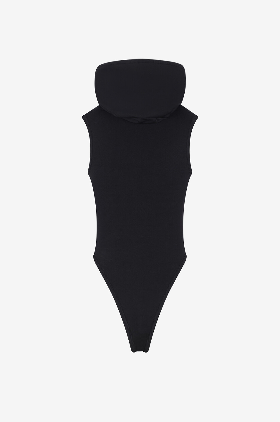 ALAÏA Show high-neck sleeveless jersey bodysuit Women BLACK 2