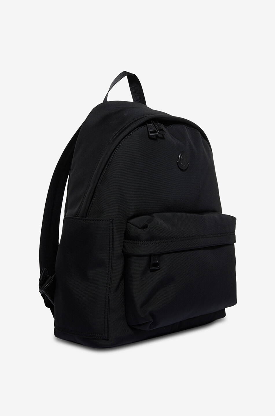 MONCLER New Pierrick embroidered canvas backpack Men BLACK 2