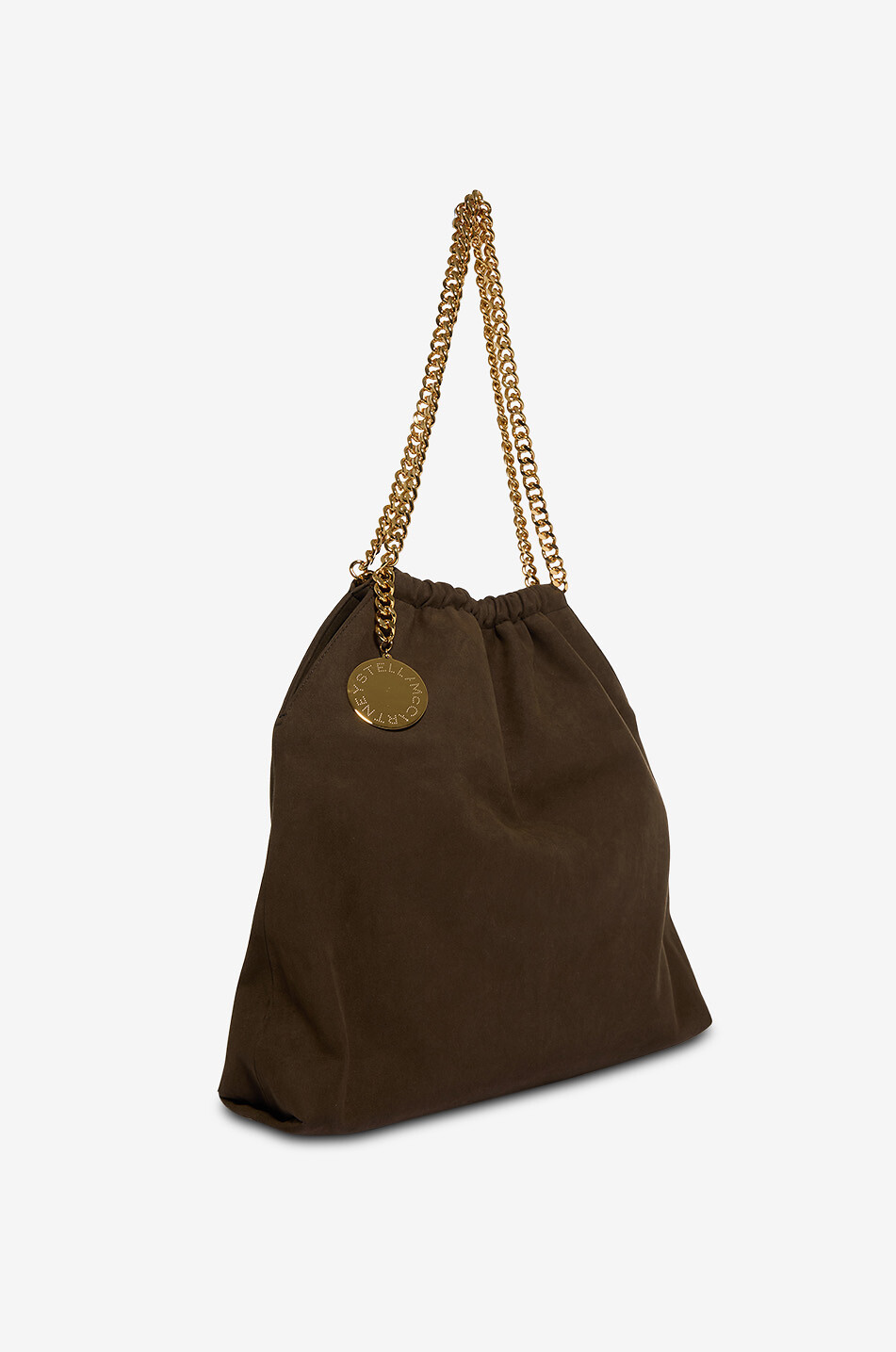 Falabella Drawstring Medium faux suede shoulder bag - STELLA