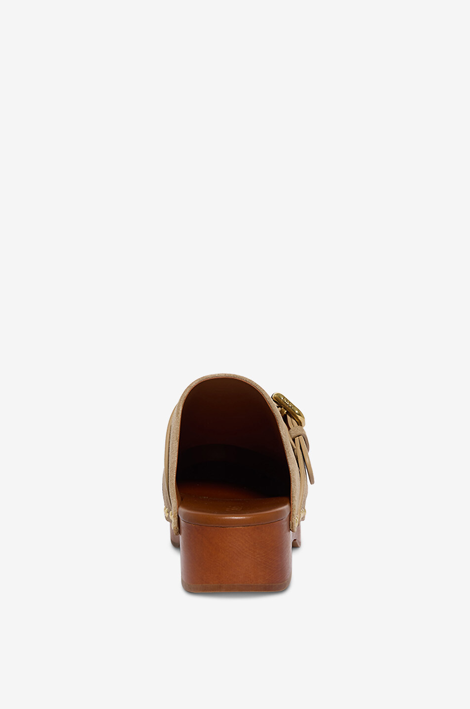 CHLOE Jeannette 30 suede clogs Women LIGHT BROWN 4