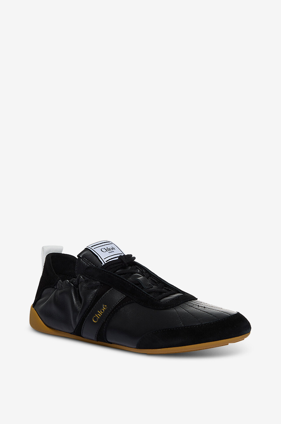 Kick leather lace-up low-top trainers